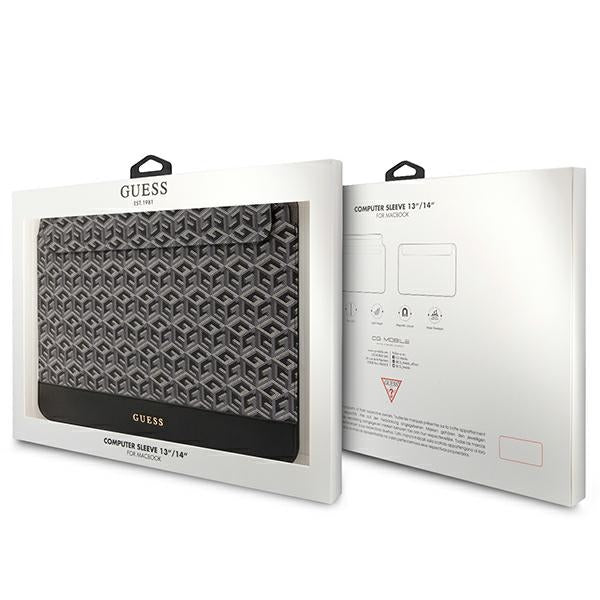 Guess GCube Stripes dėklas 14" nešiojamajam kompiuteriui - juodas -- Laptop Bags