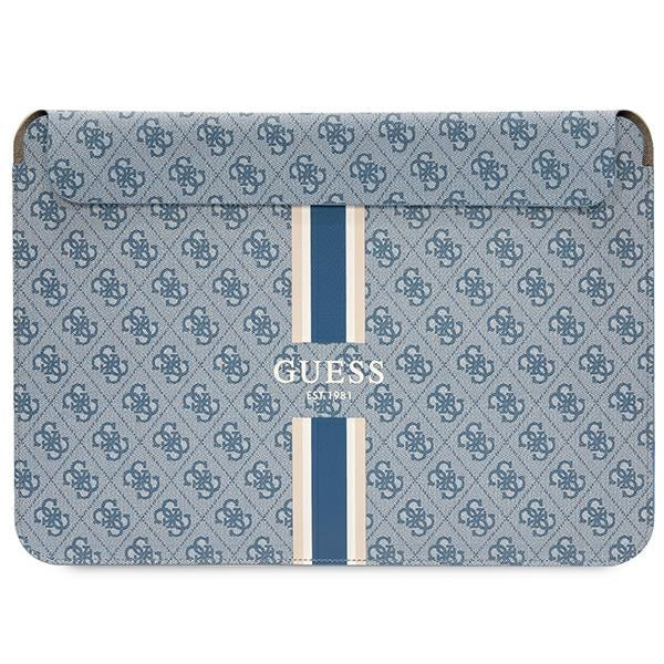 Guess 4G Printed Stripes dėklas 16" nešiojamajam kompiuteriui - mėlynas -- Laptop Bags