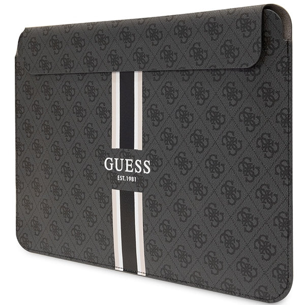 Guess 4G Printed Stripes dėklas 16" nešiojamajam kompiuteriui - juodas -- Laptop Bags