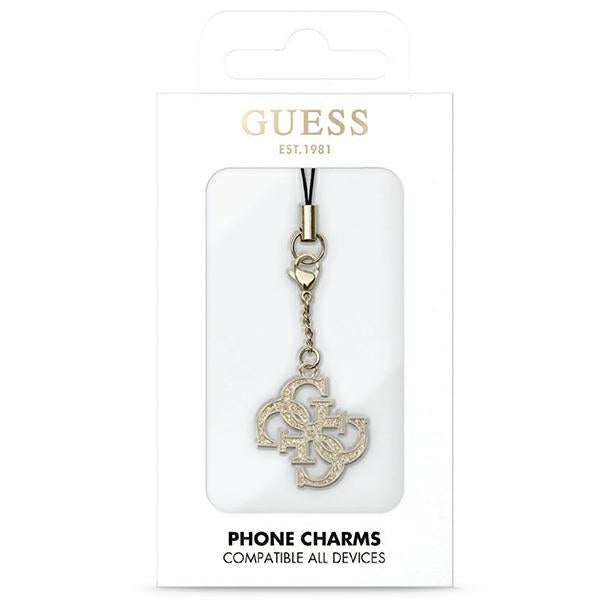 Guess Dėklas GUCPM4GID Telefono dirželis 4G Glitter Charm