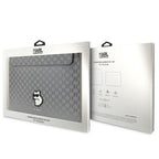 Karl Lagerfeld Saffiano Monogram Choupette dėklas 14" nešiojamam kompiuteriui - sidabrinis -- Cell phone cases and covers