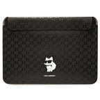 Karl Lagerfeld Saffiano Monogram Choupette dėklas 14" nešiojamam kompiuteriui - juodas -- Cell phone cases and covers