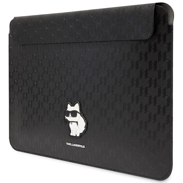 Karl Lagerfeld Saffiano Monogram Choupette dėklas 14" nešiojamam kompiuteriui - juodas -- Cell phone cases and covers