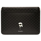 Karl Lagerfeld Saffiano Monogram Ikonik dėklas 14" nešiojamam kompiuteriui - juodas -- Cell phone cases and covers