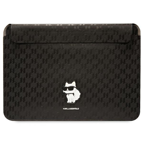 Karl Lagerfeld Saffiano Monogram Choupette dėklas 16" nešiojamam kompiuteriui - juodas -- Cell phone cases and covers