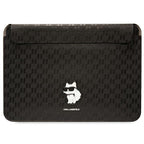 Karl Lagerfeld Saffiano Monogram Choupette dėklas 16" nešiojamam kompiuteriui - juodas -- Cell phone cases and covers