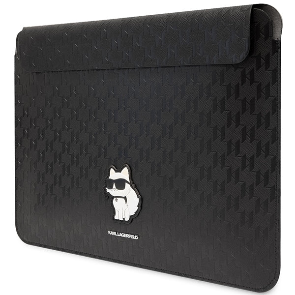 Karl Lagerfeld Saffiano Monogram Choupette dėklas 16" nešiojamam kompiuteriui - juodas -- Cell phone cases and covers