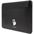 Karl Lagerfeld Saffiano Monogram Choupette dėklas 16" nešiojamam kompiuteriui - juodas -- Cell phone cases and covers