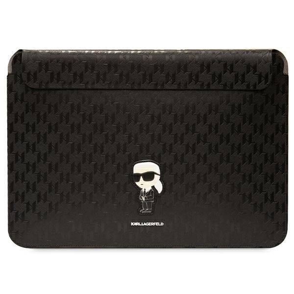Karl Lagerfeld Saffiano Monogram Ikonik dėklas 16" nešiojamam kompiuteriui - juodas -- Cell phone cases and covers