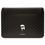 Karl Lagerfeld Saffiano Monogram Ikonik dėklas 16" nešiojamam kompiuteriui - juodas -- Cell phone cases and covers