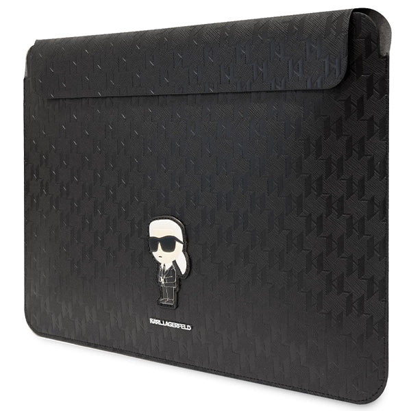 Karl Lagerfeld Saffiano Monogram Ikonik dėklas 16" nešiojamam kompiuteriui - juodas -- Cell phone cases and covers