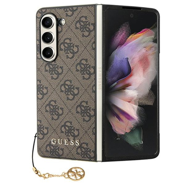 Guess 4G Charms dėklas Galaxy Z Fold5 – rudas -- Samsung Galaxy Z Fold 5
