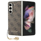 Guess 4G Charms dėklas Galaxy Z Fold5 – rudas -- Samsung Galaxy Z Fold 5