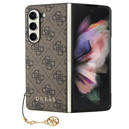 Guess 4G Charms dėklas Galaxy Z Fold5 – rudas -- Samsung Galaxy Z Fold 5