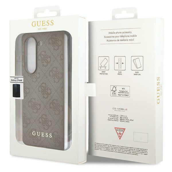 Guess 4G Charms dėklas Galaxy Z Fold5 – rudas -- Samsung Galaxy Z Fold 5