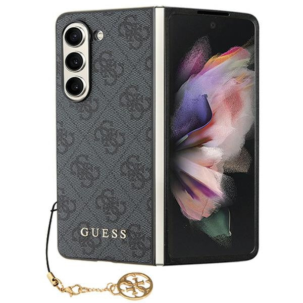 Guess 4G Charms dėklas Galaxy Z Fold5 – pilkas -- Samsung Galaxy Z Fold 5