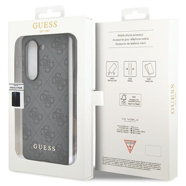 Guess 4G Charms dėklas Galaxy Z Fold5 – pilkas -- Samsung Galaxy Z Fold 5