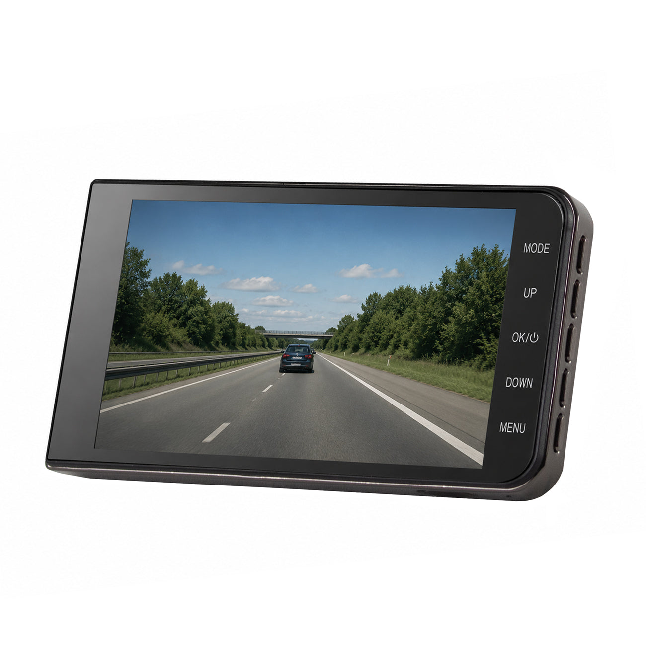 DVR979G Full HD G-sensor LCD automobilio vaizdo registratorius su atbulinės eigos kamera - smėlinė -- Selfie Sticks & Tripods