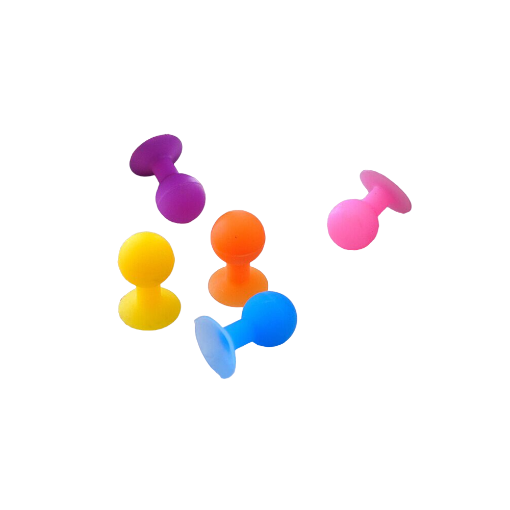 Telefono laikiklis su apvalia galvute - baltas