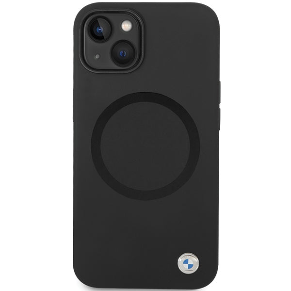 BMW MagSafe silikoninis dėklas iPhone 14 – juodas