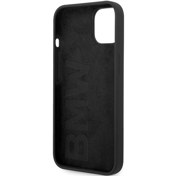 BMW MagSafe silikoninis dėklas iPhone 14 – juodas