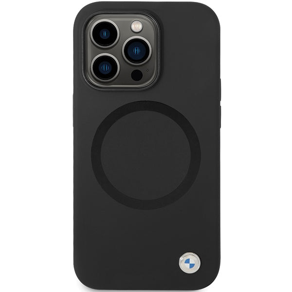 BMW MagSafe silikoninis dėklas iPhone 14 Pro Max – juodas
