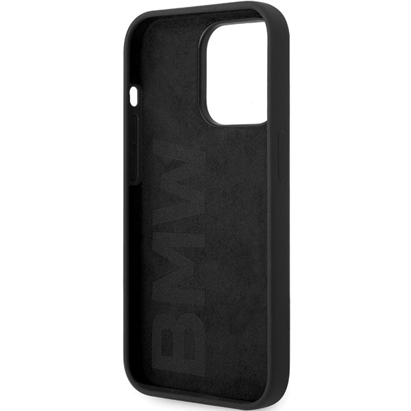BMW MagSafe silikoninis dėklas iPhone 14 Pro Max – juodas