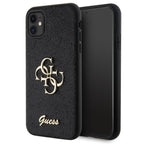 Guess dėklas iPhone 11 / XR – juodas, blizgus -- iPhone 11