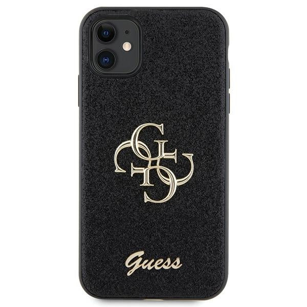 Guess dėklas iPhone 11 / XR – juodas, blizgus -- iPhone 11