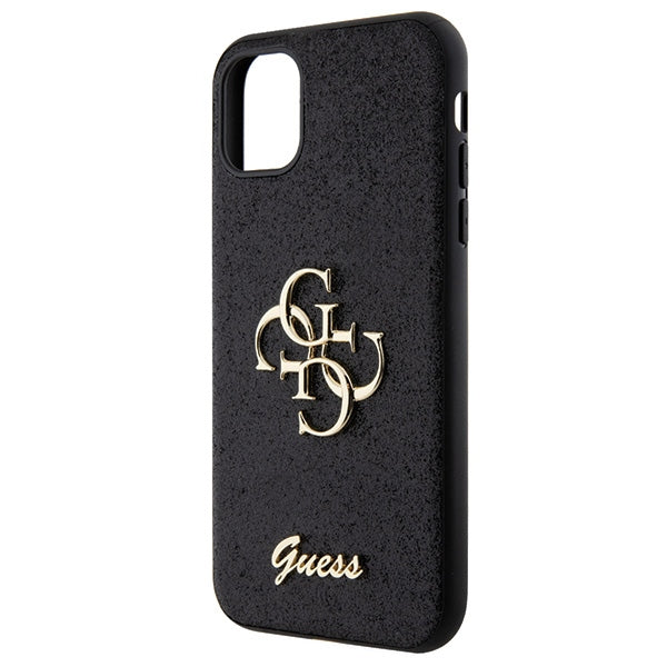 Guess dėklas iPhone 11 / XR – juodas, blizgus -- iPhone 11
