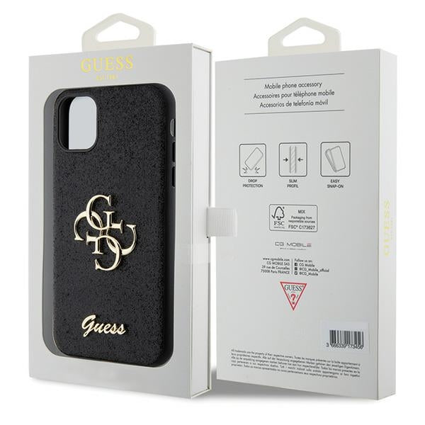Guess dėklas iPhone 11 / XR – juodas, blizgus -- iPhone 11