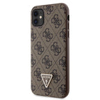 Guess dėklas iPhone 11/XR su dirželiu – rudas -- iPhone 11