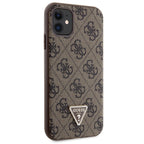 Guess dėklas iPhone 11/XR su dirželiu – rudas -- iPhone 11