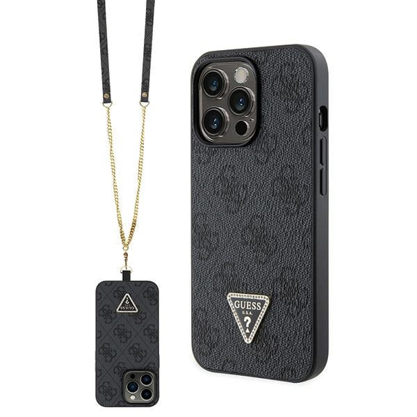Guess dėklas su dirželiu iPhone 13/13 Pro – juodas -- iPhone 13 Pro