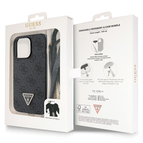 Guess dėklas su dirželiu iPhone 13/13 Pro – juodas -- iPhone 13 Pro