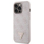 Guess dėklas iPhone 13/13 Pro – rožinis su dirželiu