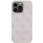 Guess dėklas iPhone 13/13 Pro – rožinis su dirželiu