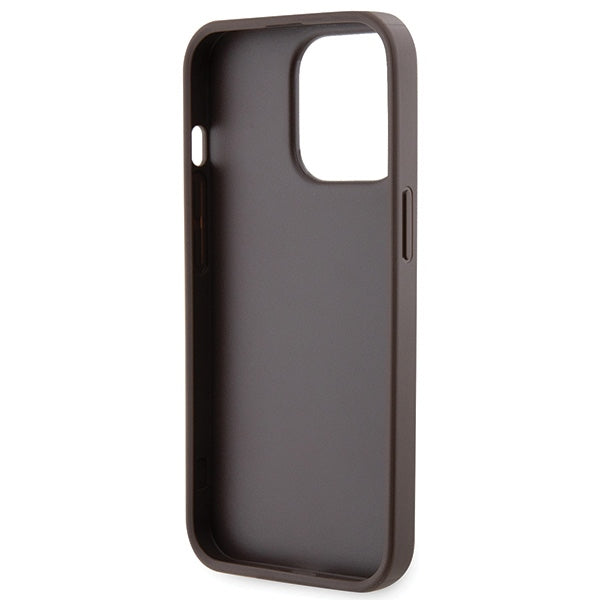 Guess Crossbody 4G dėklas iPhone 13/13 Pro – rudas -- iPhone 13 Pro