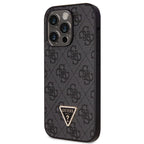 Guess dėklas iPhone 14 Pro – juodas su dirželiu
