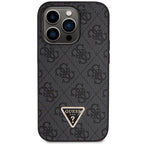 Guess dėklas iPhone 14 Pro – juodas su dirželiu