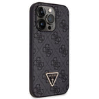 Guess dėklas iPhone 14 Pro – juodas su dirželiu
