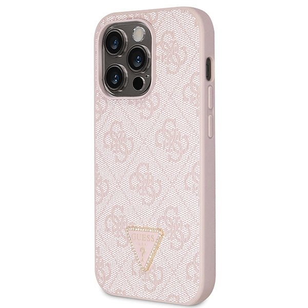 Guess Crossbody dėklas iPhone 14 Pro – rožinis