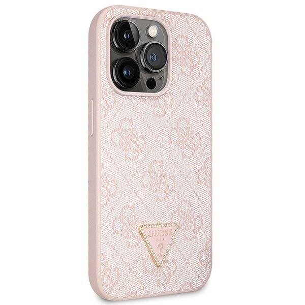 Guess Crossbody dėklas iPhone 14 Pro – rožinis