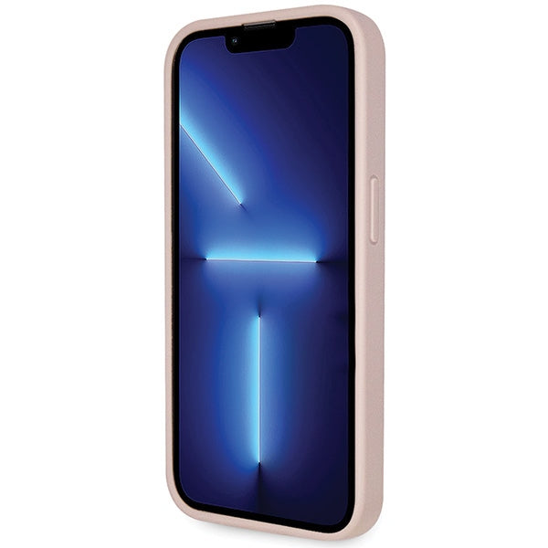 Guess Crossbody dėklas iPhone 14 Pro – rožinis
