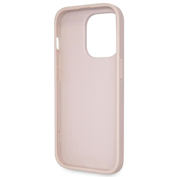 Guess Crossbody dėklas iPhone 14 Pro – rožinis