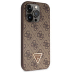 Guess Crossbody 4G dėklas iPhone 14 Pro – rudas