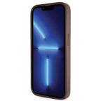 Guess Crossbody 4G dėklas iPhone 14 Pro – rudas