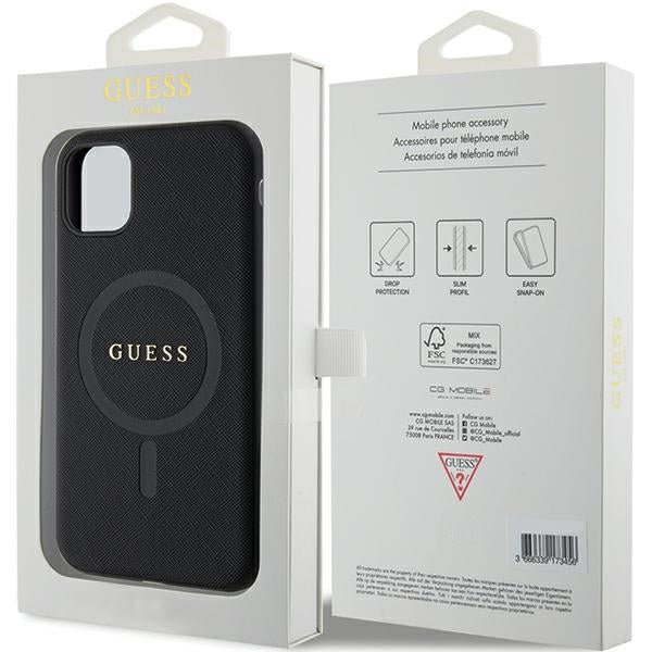 Guess MagSafe dėklas iPhone 11/XR – juodas -- iPhone 11