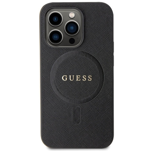 Guess MagSafe dėklas iPhone 14 Pro – juodas