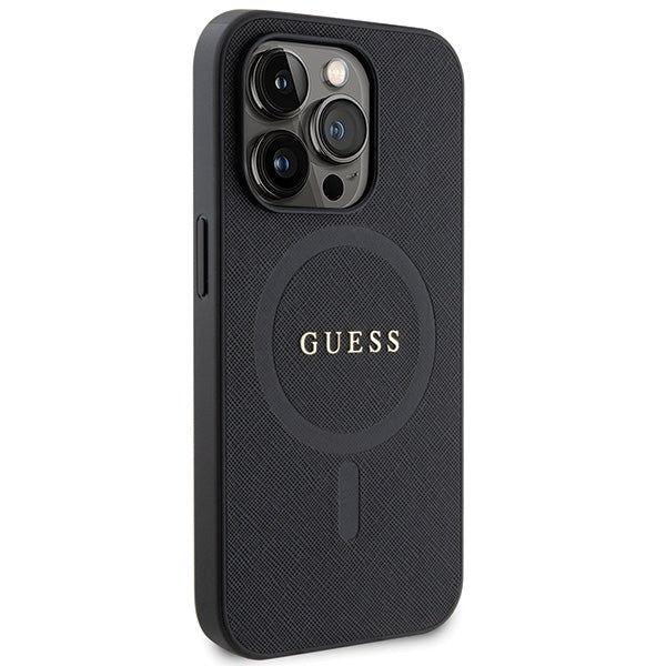 Guess MagSafe dėklas iPhone 14 Pro – juodas
